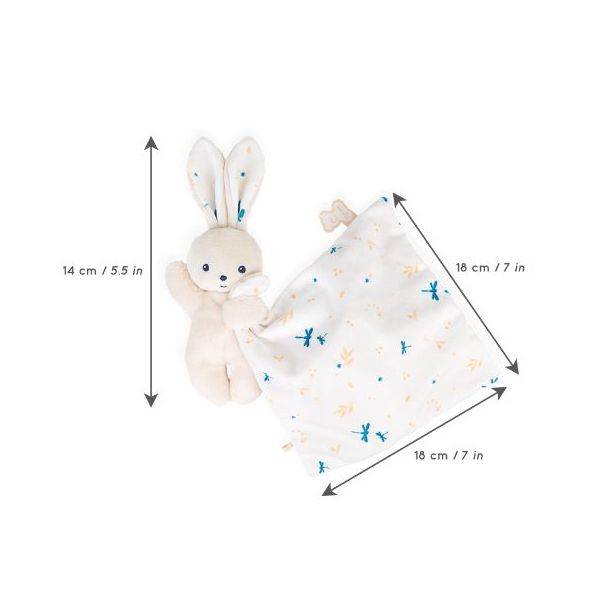 KALOO Plišana mazilica Zeka, bela - K972000