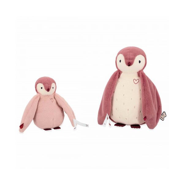 KALOO Plišana igračka Mama i beba pingvin, pink - K212004