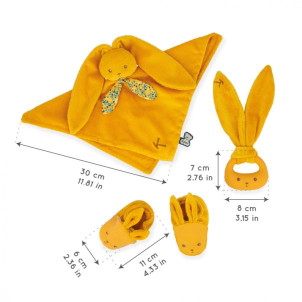 KALOO Poklon set za bebe Zeka, oker - K218011