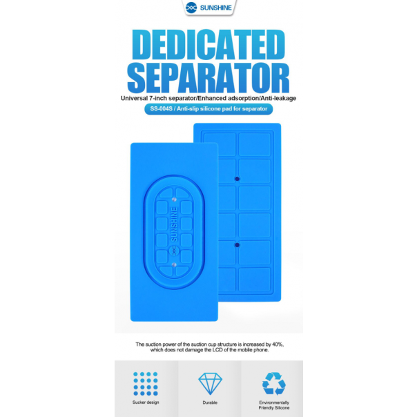 Kalup univerzalni silikonski SS-004S za vakuum separator (za zakrivljene ekrane) - 99909