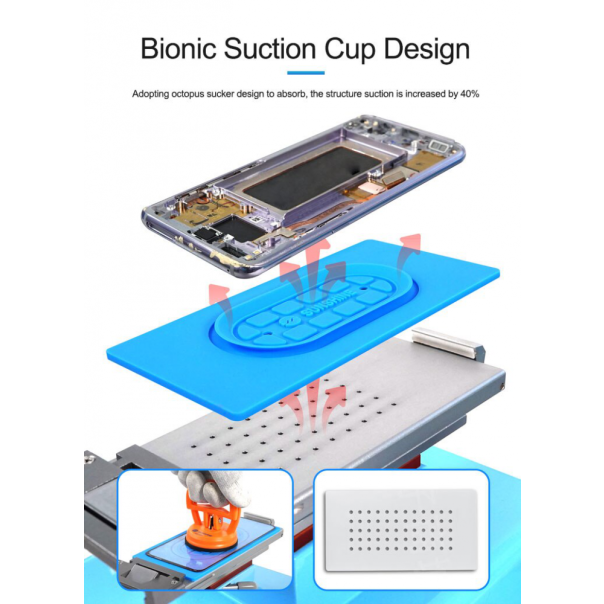 Kalup univerzalni silikonski SS-004S za vakuum separator (za zakrivljene ekrane) - 99909