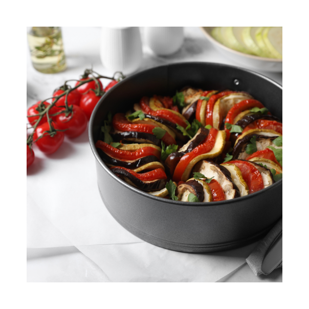 ZORTIX Okrugli karbonski kalup sa prstenom 24cm - n7524