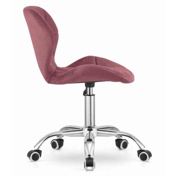 MODERNHOME Kancelarijska stolica ferra sa točkićima dark pink velvet - 3803_1-AVOL-D21