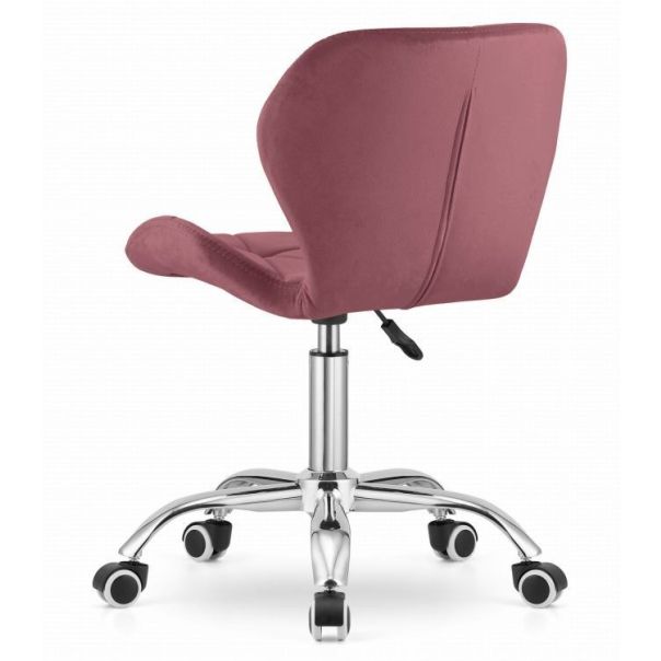 MODERNHOME Kancelarijska stolica ferra sa točkićima dark pink velvet - 3803_1-AVOL-D21