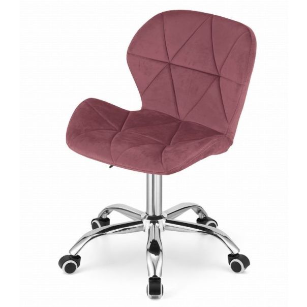 MODERNHOME Kancelarijska stolica ferra sa točkićima dark pink velvet - 3803_1-AVOL-D21