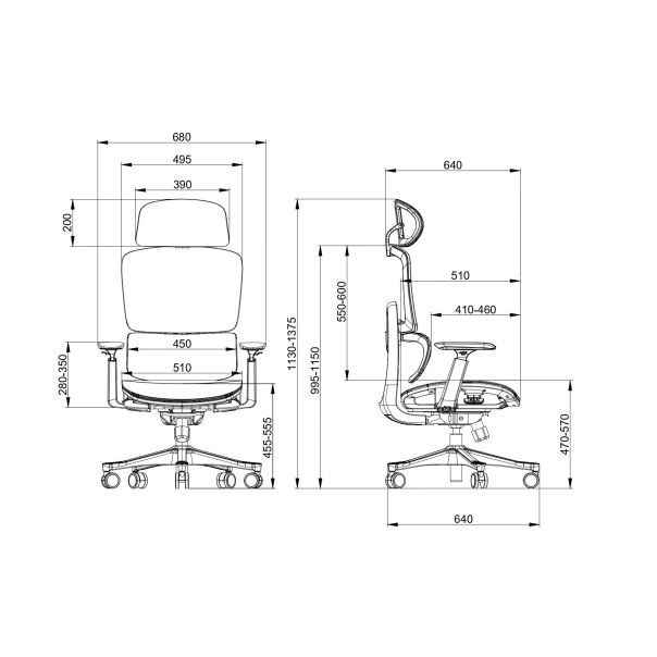 UGD Ultra Ergonomska kancelarijska stolica Ultimate Support - KNC010896A00000