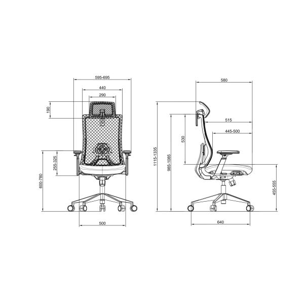 UGD Ultra Ergonomska kancelarijska stolica Work Pro - KNC010891A00000