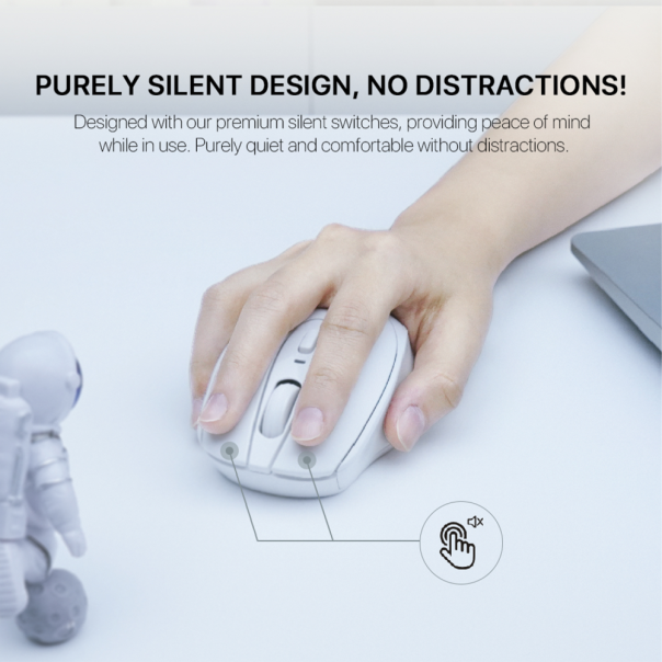 Kancelarijski mis Fantech W191s Go beli - 216758