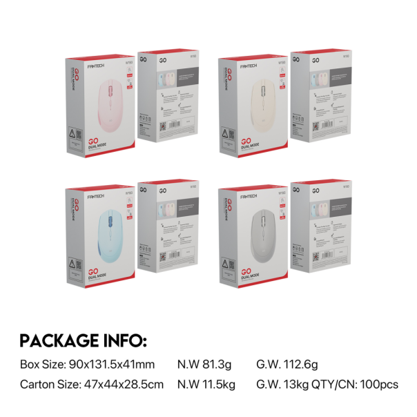 Kancelarijski Wireless mis Fantech W193 plavi - 210377