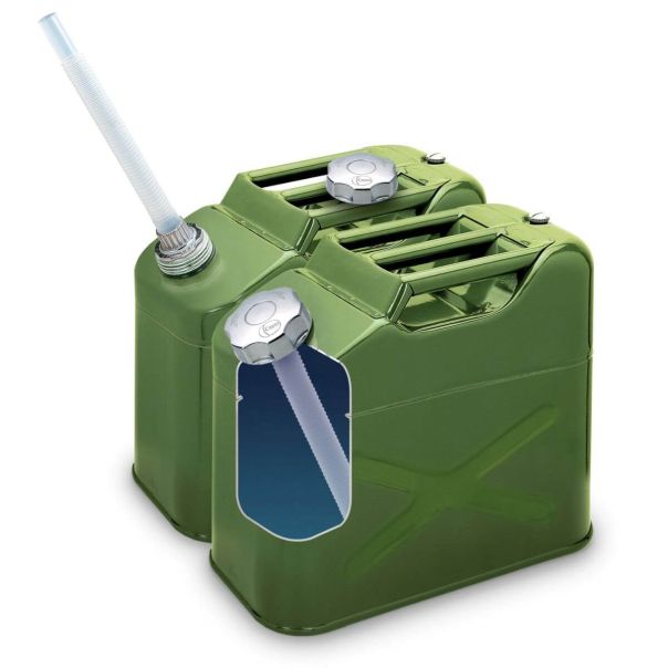 SUMEX Metalni kanister 10l pocinkovani lim zeleni - KANGR10