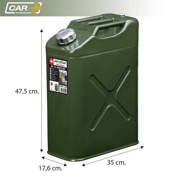 SUMEX Metalni kanister 20l pocinkovani lim zeleni - KANGR20