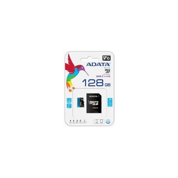 A-DATA Memorijska kartica UHS-I MicroSDXC 128GB class 10 + adapter AUSDX128GUICL10A1-RA1 - 0001015945