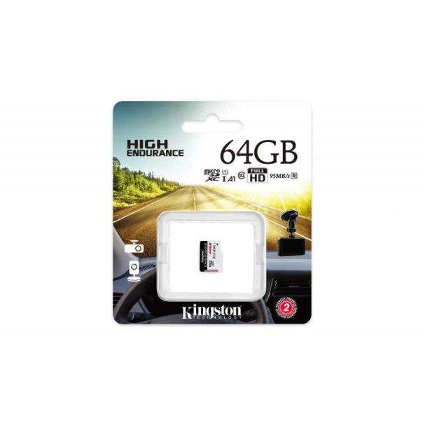 KINGSTON Memorijska kartica UHS-I microSDXC 64GB C10 A1 Endurance SDCE/64GB - KAR00525