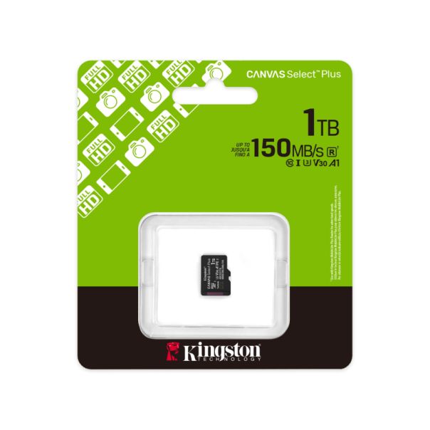 KINGSTON Memorijska kartica U1 V10 SDXC 1TB Canvas Select Plus G3 150R A1 SDCS3/1TBSP - EP2978169