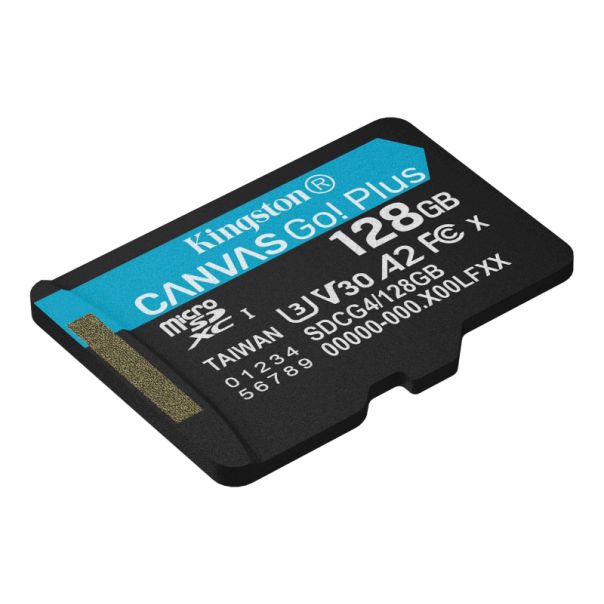 KINGSTON Memorijska kartica U3 V30 microSDXC 128GB Canvas Go Plus 200MB/s A2 SDCG4/128GBSP - EP3132927