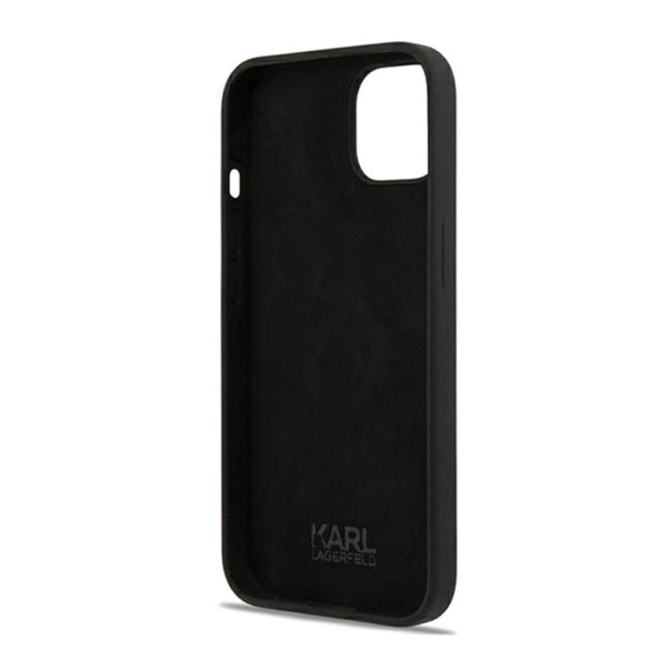 Maska za iPhone 13 crna Karl Lagerfeld Silicone Case Karl&Choupette - KLHCP13MSSKCK