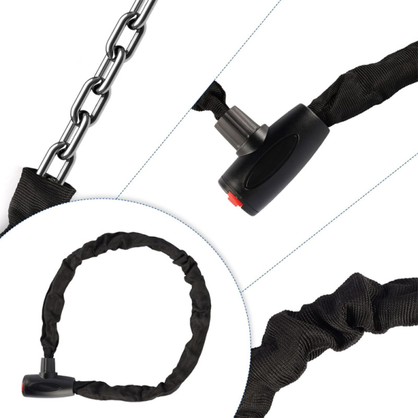 Katanac za bicikl 6x60cm 390g crni - 611100