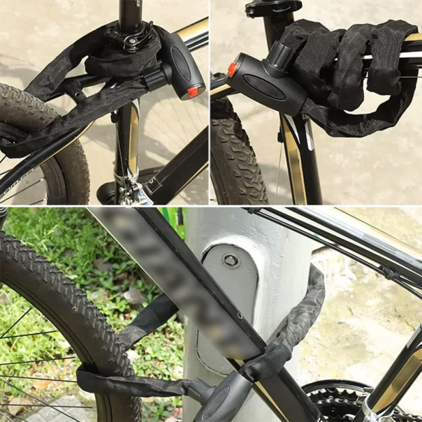 Katanac za bicikl 6x60cm 390g crni - 611100