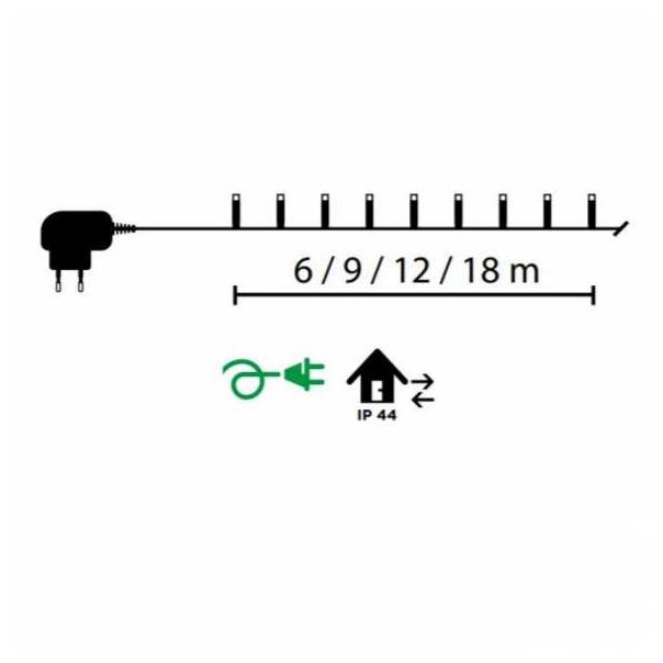 DEKORTREND Novogodišnje lampice toplo bela 360 LED - KDT361