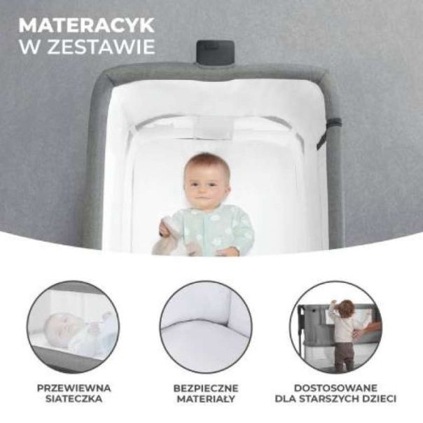 KINDERKRAFT Kolevka za bebe NESTE GROW beige (KCNEGR00BEG0000) - 179165