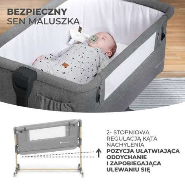 KINDERKRAFT Kolevka za bebe NESTE GROW beige (KCNEGR00BEG0000) - 179165