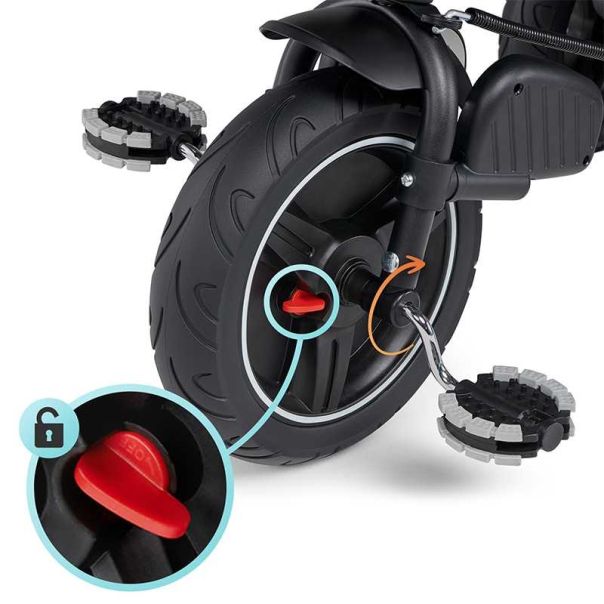 KINDERKRAFT Tricikl Spinstep, siva - KRSPST00GRY0000