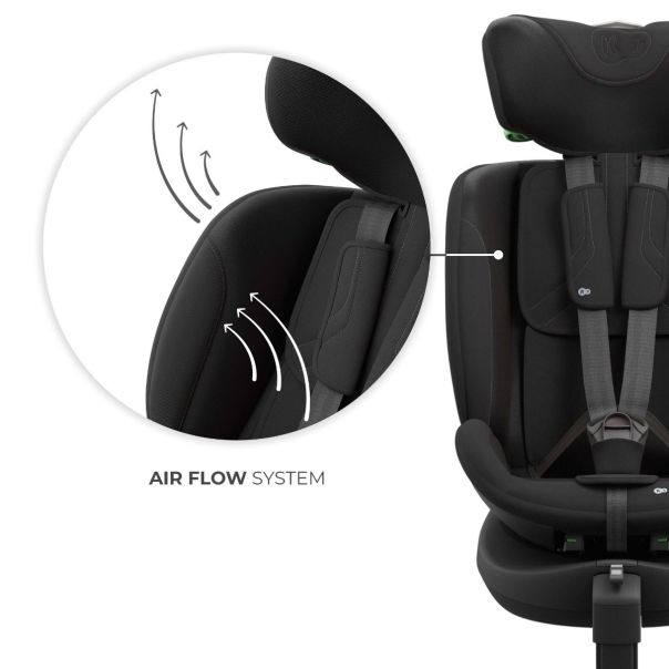 KINDERKRAFT Auto sedište I-fix Endura safe 61-150cm, crna - KCIFEN00BLK0000