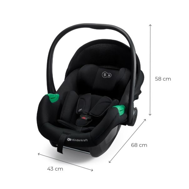 KINDERKRAFT auto sedište mink pro 2 i-size black - EP3077957