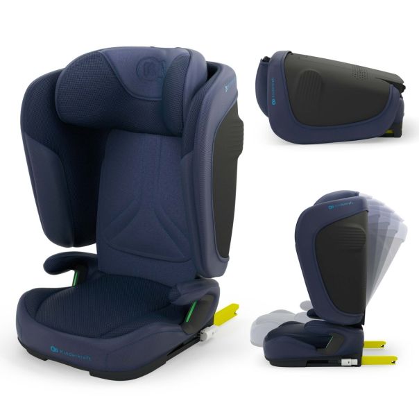 KINDERKRAFT Auto sedište i-Size 100-150cm Unity 2, plava - KCUNIT02NAV0000