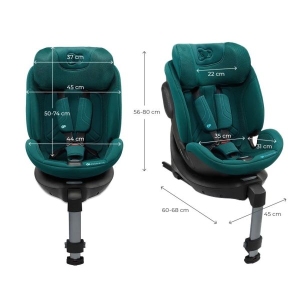 KINDERKRAFT Auto sedište Xrider 2 I-size 40-150cm, zelena - KCXRID02GRE0000