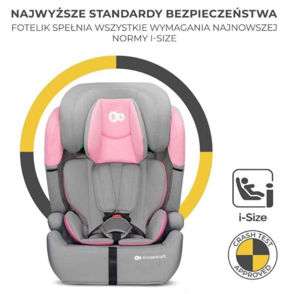 KINDERKRAFT Auto sedište Comfort up I-size 76-150cm, pink - KCCOUP02PNK0000