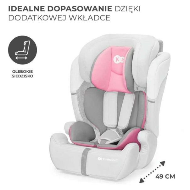 KINDERKRAFT Auto sedište Comfort up I-size 76-150cm, pink - KCCOUP02PNK0000