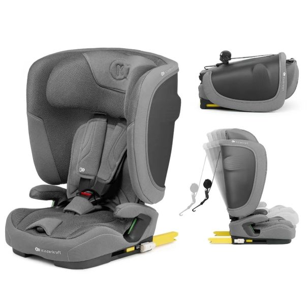 KINDERKRAFT Auto sedište Fix2go I-size, siva - KCFI2GO0GRY0000