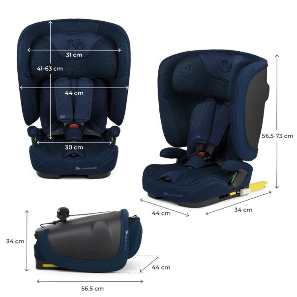KINDERKRAFT Auto sedište Fix2go I-size, plava - KCFI2GO0NAV0000