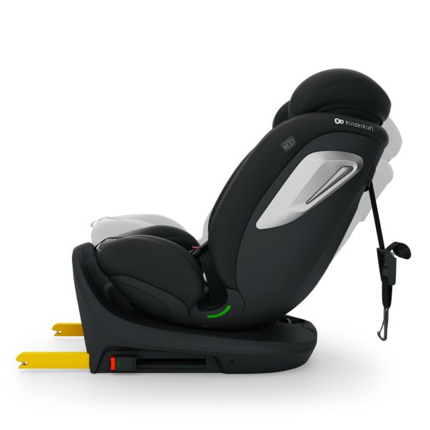 KINDERKRAFT autosediste i-grow 2 plus i-size 40-150 cm black - EP2871327