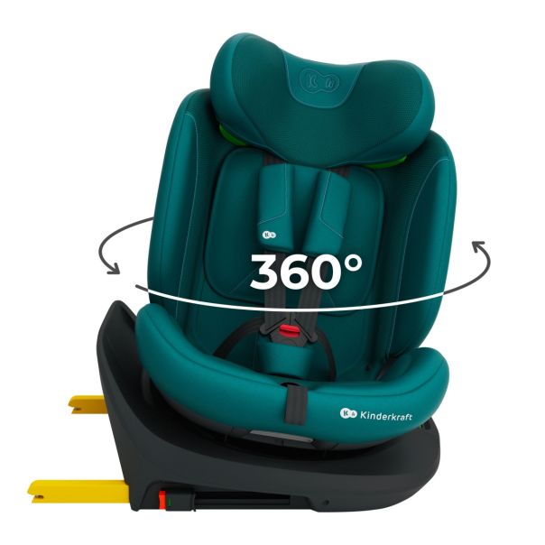 KINDERKRAFT autosediste i-grow 2 plus i-size 40-150 cm green - EP2871336