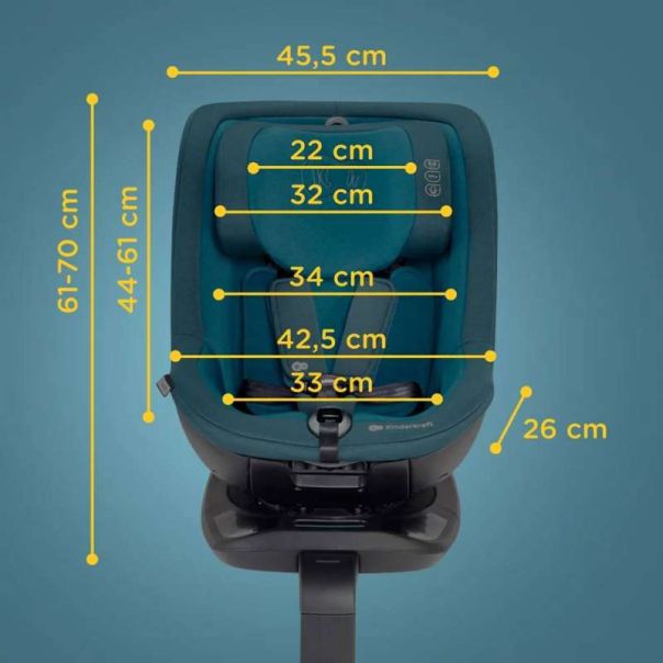 KINDERKRAFT Auto sedište I - Guard pro 61-105cm, crna - KCIGUAPRBLK0000