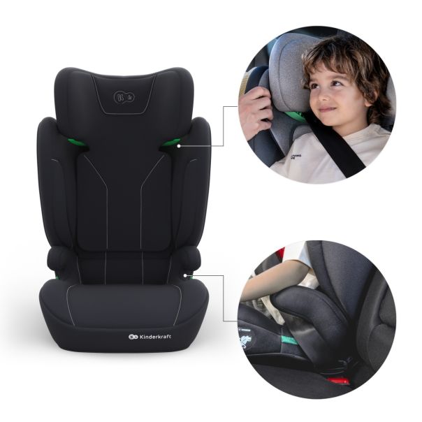 KINDERKRAFT autosediste i-spark 2 plus i size black - EP2977851