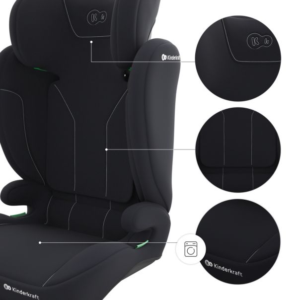 KINDERKRAFT autosediste i-spark 2 plus i size black - EP2977851