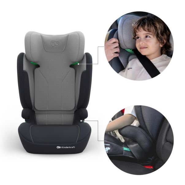 KINDERKRAFT autosediste i-spark 2 plus i size grey - EP2977857