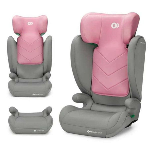 KINDERKRAFT Auto sedište I-Spark I size 100-150cm, roze/siva - KCISPA00PNK0000