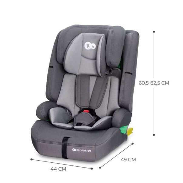 KINDERKRAFT Auto sedište Safety fix2 I-size 76-150cm, siva - KCSAFI02GRY0000
