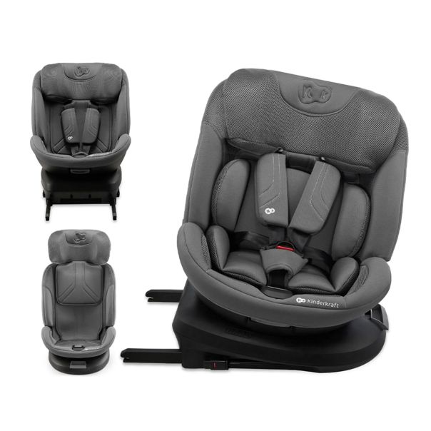 KINDERKRAFT Auto sedište Xpedition 3 I-size 40-150cm, siva - KCXPED03GRY0000