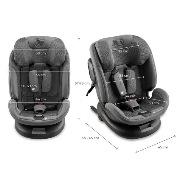 KINDERKRAFT Auto sedište Xpedition 3 I-size 40-150cm, siva - KCXPED03GRY0000
