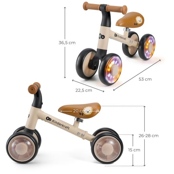 KINDERKRAFT bicikl guralica cutie flash beige - EP3080327