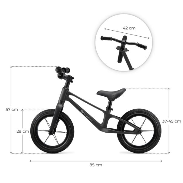 KINDERKRAFT Bicikl balance bike Eter, crna - KRETER00BLK0000
