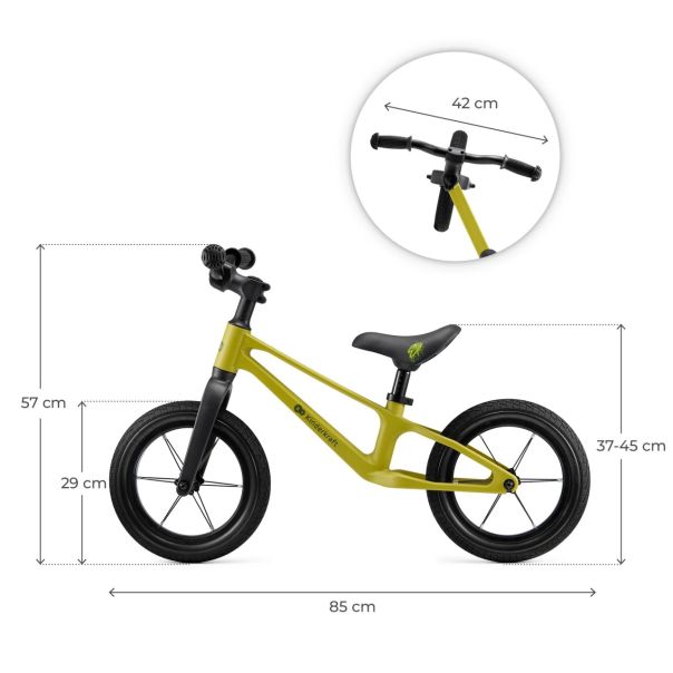 KINDERKRAFT Bicikl balance bike Eter, lime - KRETER00LIM0000