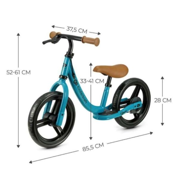 KINDERKRAFT Bicikl balance bike Space, plava - KRSPAC23BLU0000
