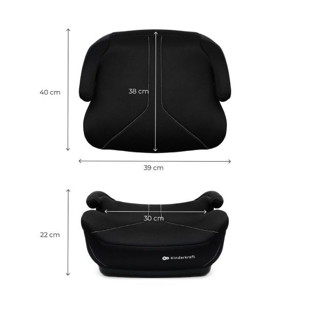 KINDERKRAFT Buster 125-150cm i-Boost 2, crna - KCIBOO02BLK0000