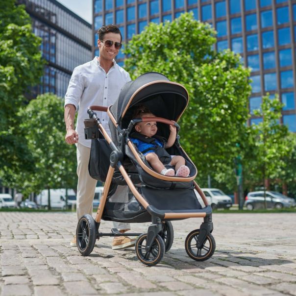 KINDERKRAFT esme pro kolica za bebe 3u1 pure black - EP2871324